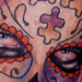 Tattoos - Day of the Dead Girl Tattoo with Puzzle Pieces - 69127